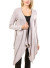 Draped long line cardigan with open front FH-2154C-MAUVE