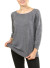 Long sleeve sweater with beaded sleeves FH-R5780-GREY