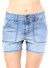 Stretchy High Waisted Denim Shorts with Pockets. WH-RN55356-DENIMBLUE