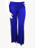 Solid Palazzo Plus Size Pants with Banded Waistline. BP-1476SX ROYAL BLUE