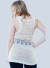 See-through, Crochet Aztec print hi-low tank top. SW3397 YELLOW