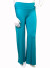 Solid Palazzo Plus Size Pants with Banded Waistline. BP-1476SX TEAL